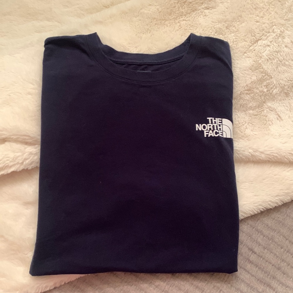 Womens The North Face XXl Large Navy Blue Tee TShirt